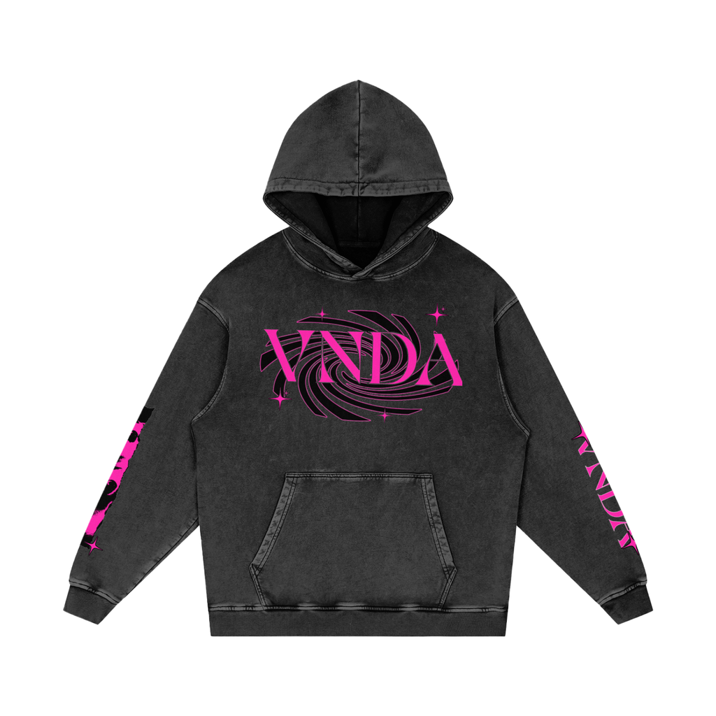Snow Washed Loose Cotton Hoodie